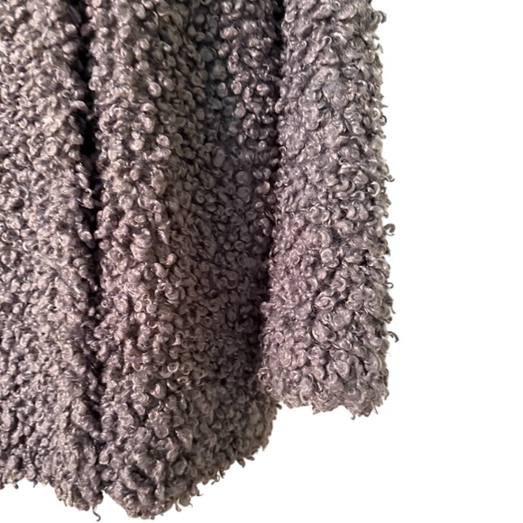 EUC $750 Tibi Grey Faux Curly Lamb Coat - Picture 11 of 16